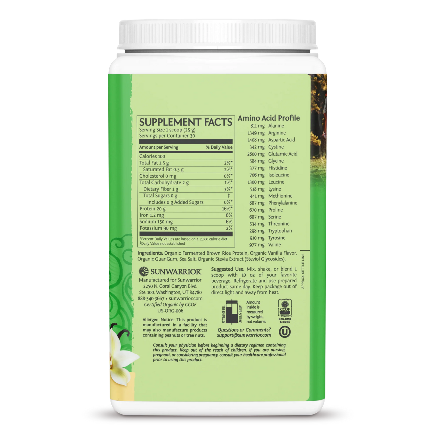 Sunwarrior Vegan Classic Protein Powder | 750g