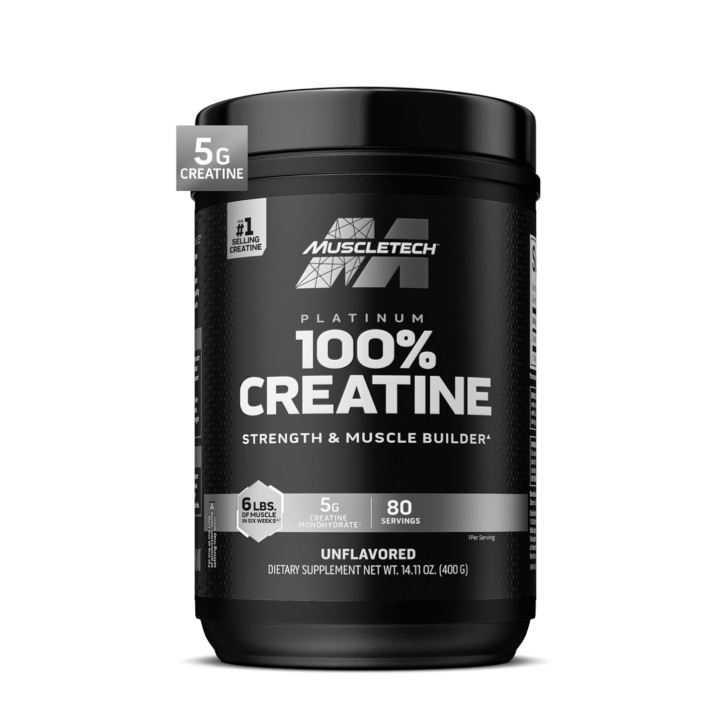MuscleTech Platinum 100% Creatine 400g (80 Servings)