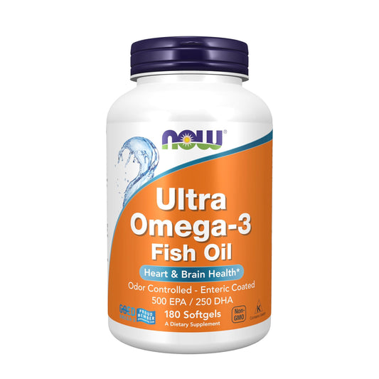 Now Foods Ultra Omega 3 Fish Oil 180 Softgels