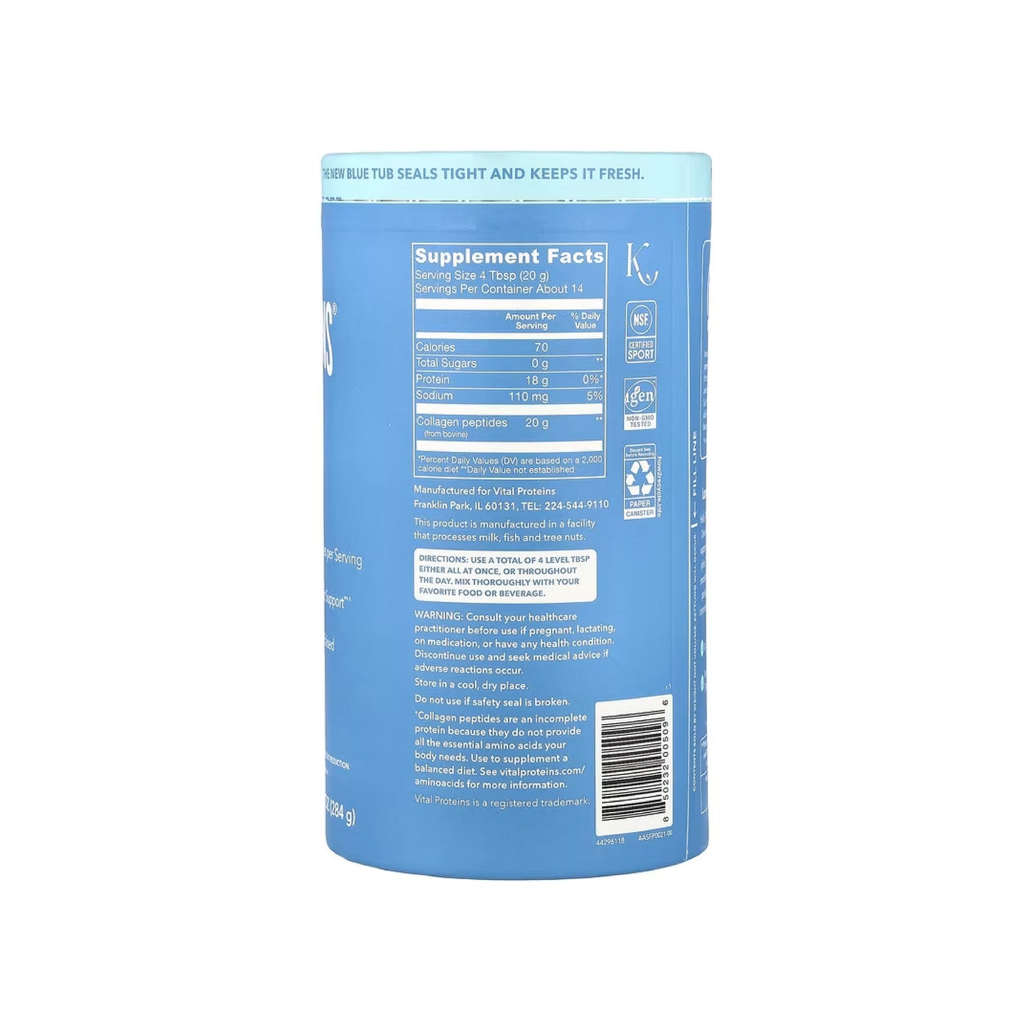 Vital Proteins Collagen Peptides Powder 284g