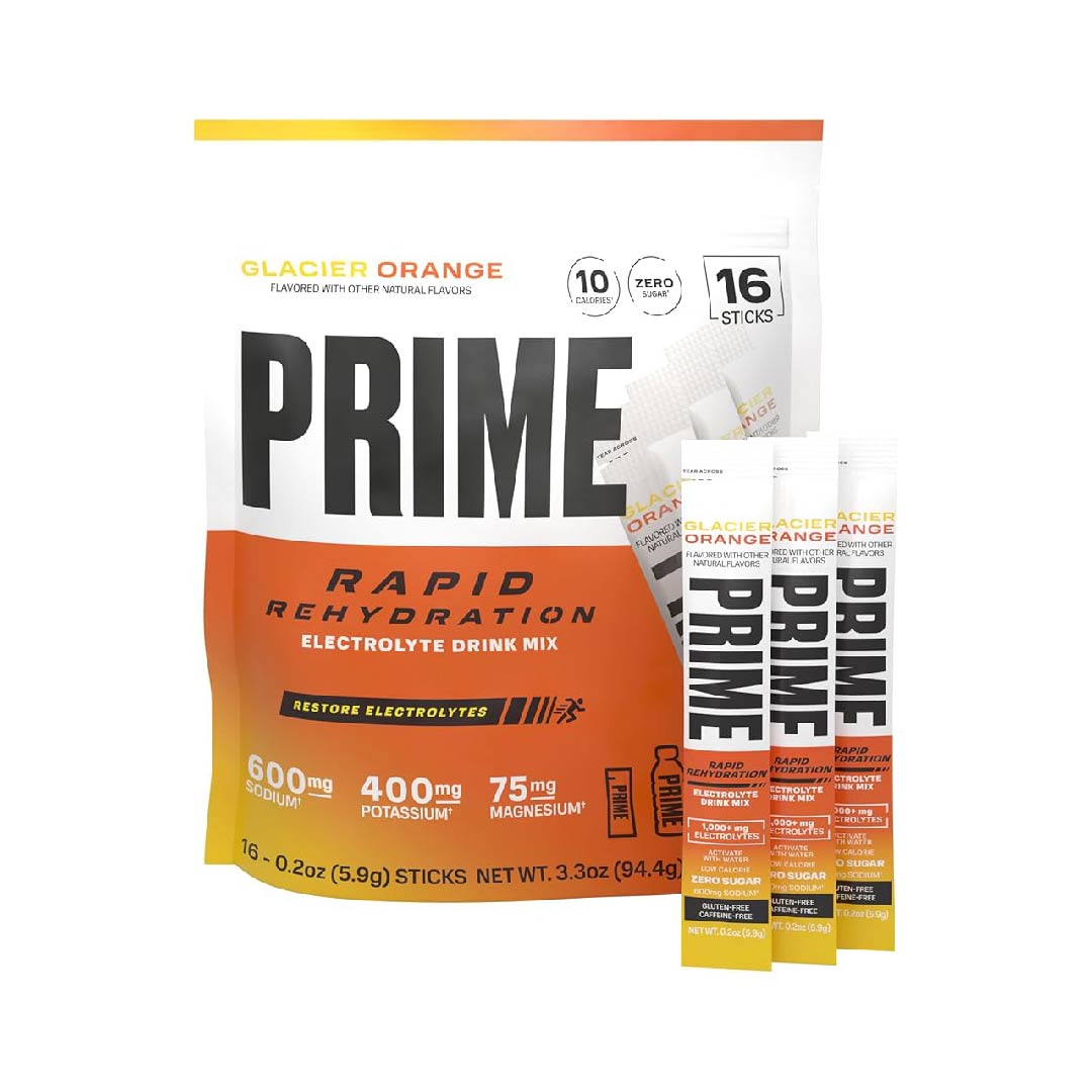 Prime Rapid Rehydration Electrolyte Powder Sticks | 16 Sticks