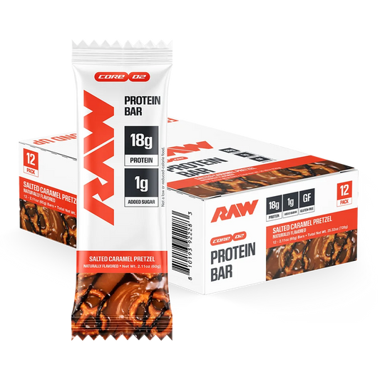 Raw Nutrition Salted Caramel Pretzel Protein Bar | 60g