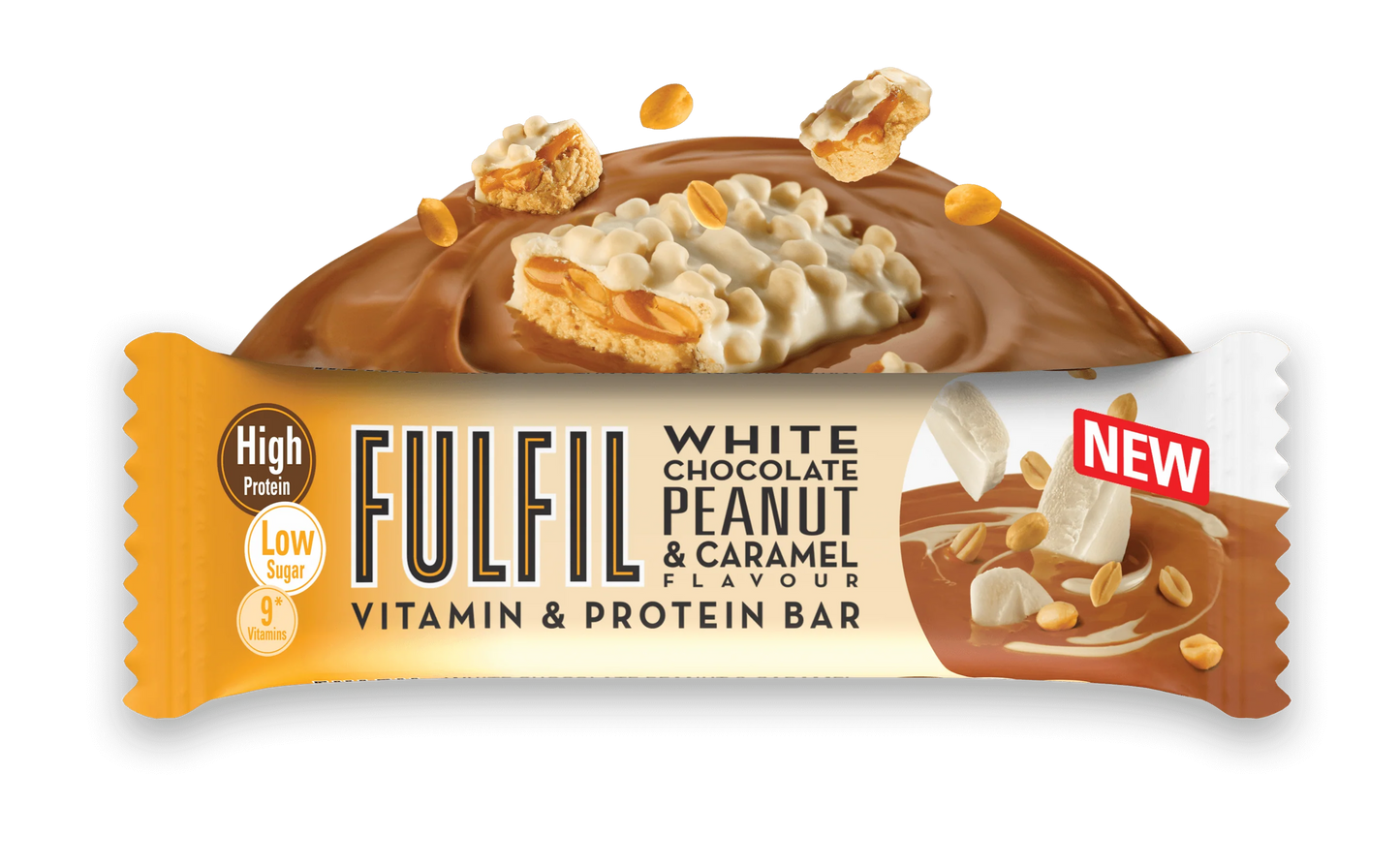 FULFIL White Chocolate Peanut and Caramel Protein Bar | 55g