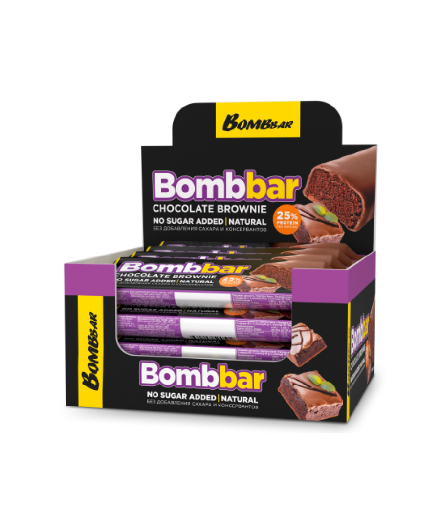 Bombbar Glazed Protein Bar Chocolate Brownie| 40 g