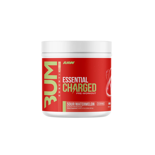 RAW BUM Essential Charged Pre-Workout | 25 Servings