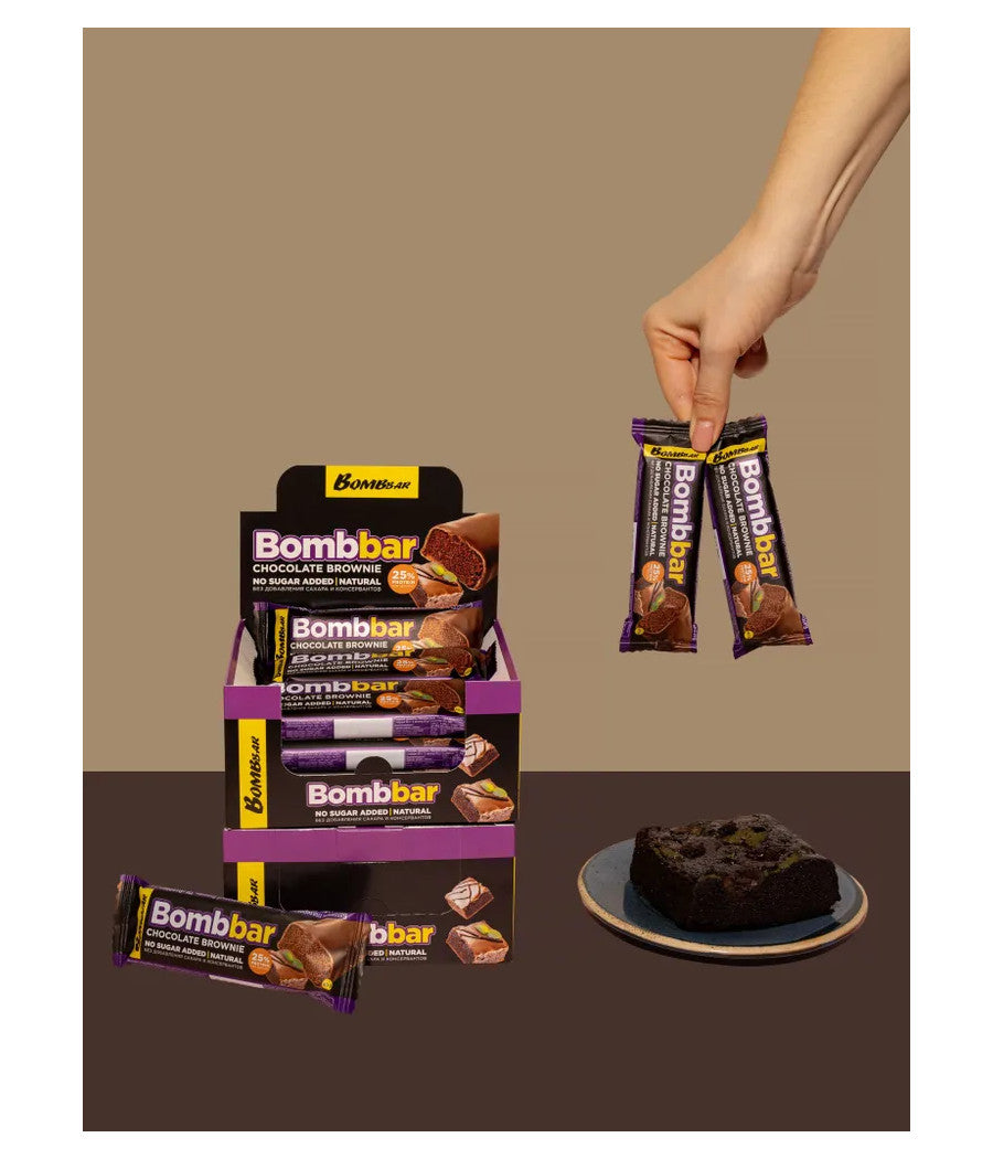Bombbar Glazed Protein Bar Chocolate Brownie| 40 g