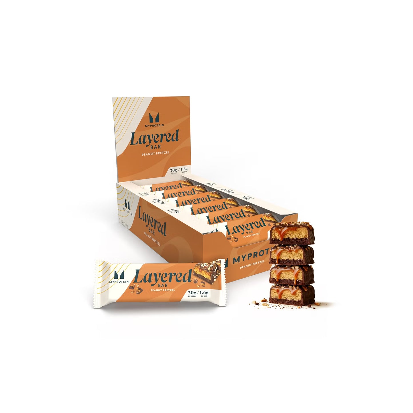 MyProtein Layered Bar - Chocolate Peanut Pretzel |60g