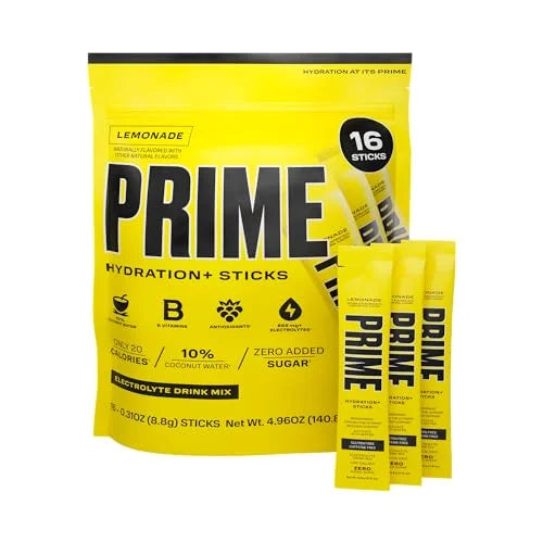 Prime Rapid Rehydration Electrolyte Powder Sticks | 16 Sticks