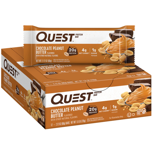 QUEST Chocolate Peanut Butter Protein Bar (60g)