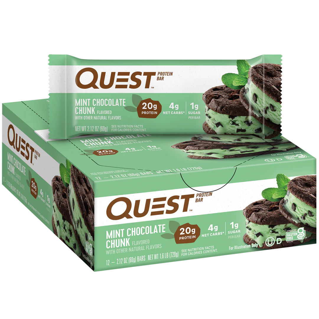 QUEST Mint Chocolate Chunk Protein Bar | 60g