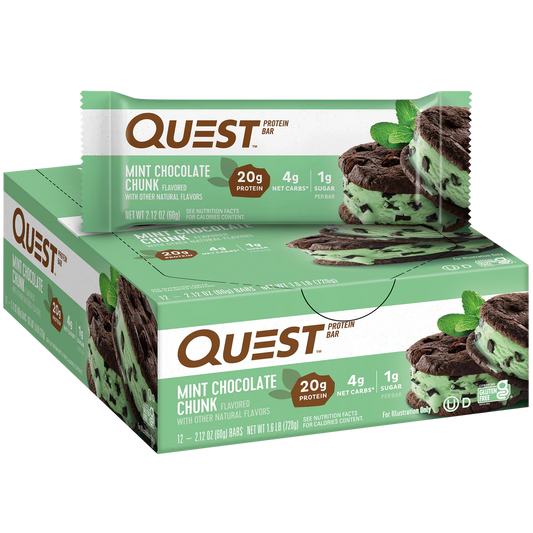 QUEST Mint Chocolate Chunk Protein Bar | 60g