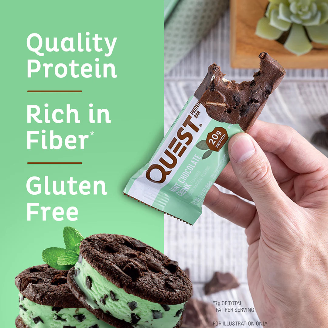 QUEST Mint Chocolate Chunk Protein Bar | 60g