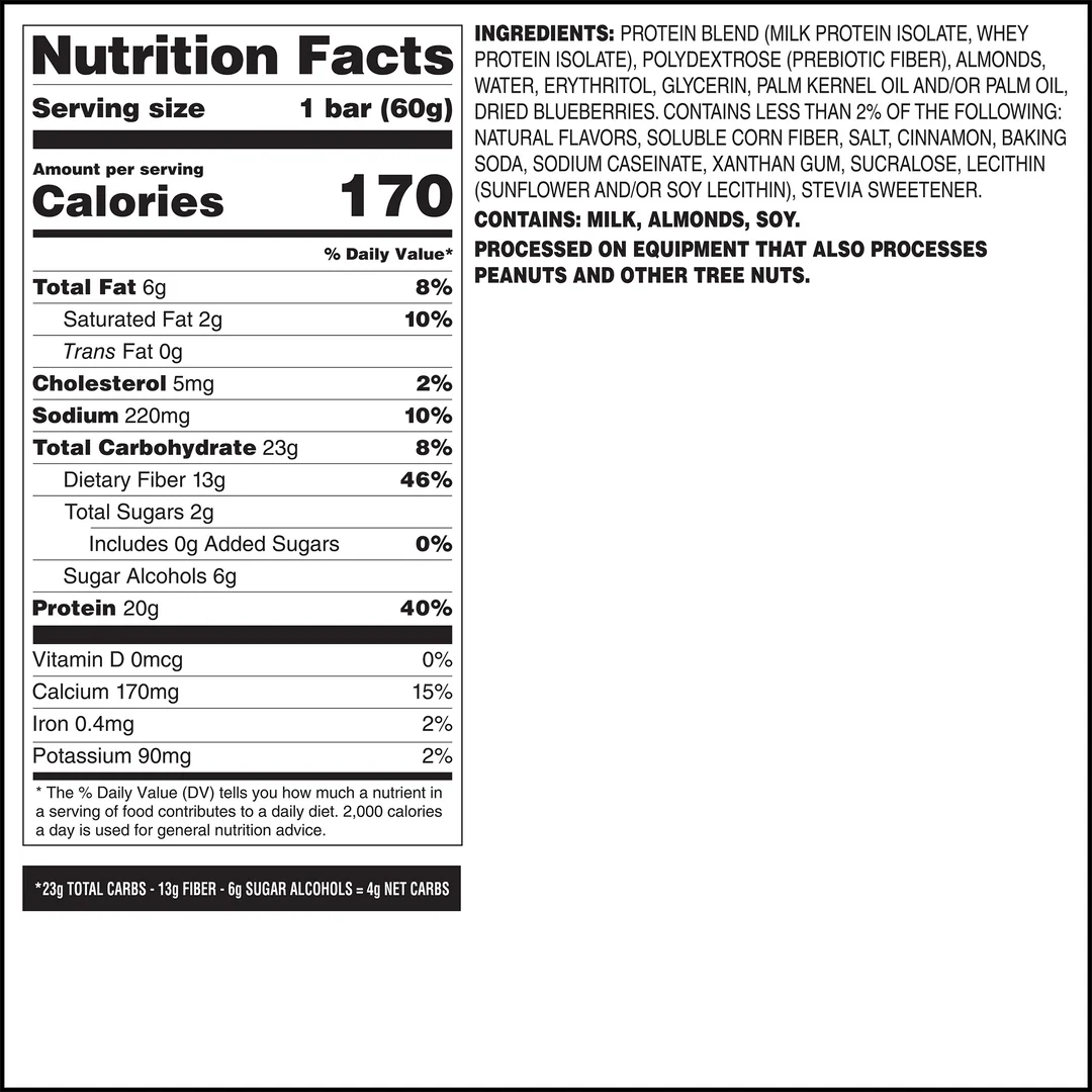 QUEST BLUEBERRY MUFFIN PROTEIN BAR 60g