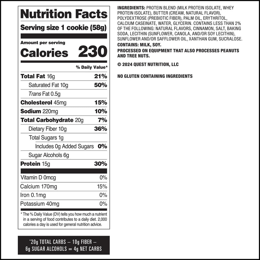 QUEST Snickerdoodle Protein Cookie | 58g