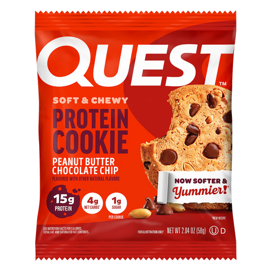 QUEST PEANUT BUTTER CHOCOLATE CHIP PROTEIN COOKIE (60g)