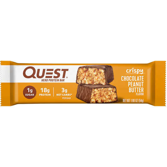 QUEST CHOCOLATE PEANUT BUTTER CRISPY HERO PROTEIN BAR (60g)