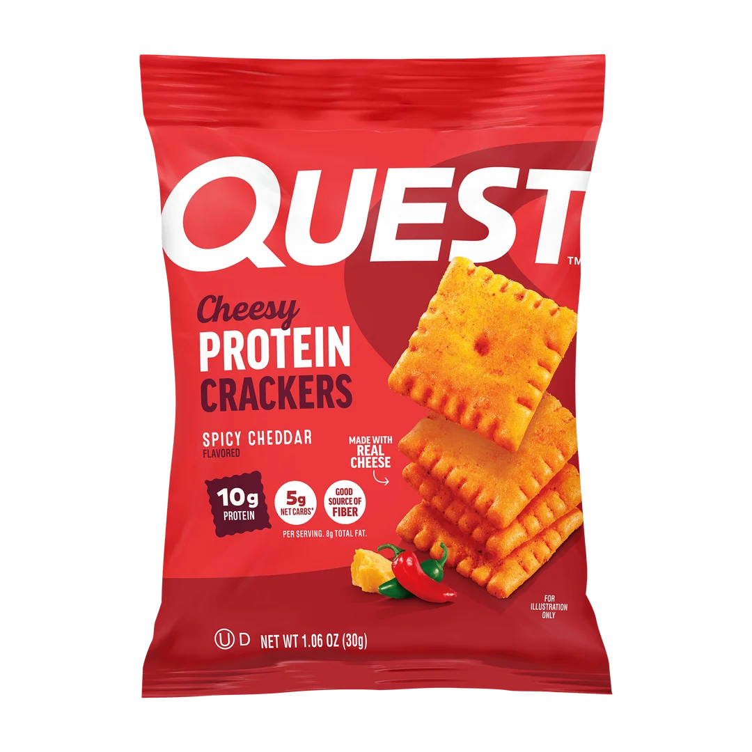 Quest Spicy Cheddar Crackers | 30g