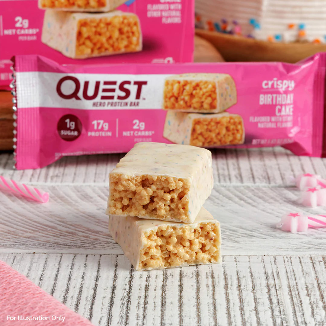 QUEST Birthday Cake Crispy Hero Bar | 52g