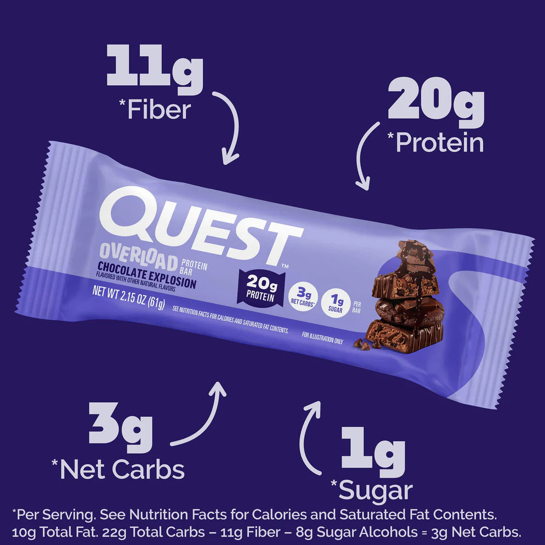 QUEST CHOCOLATE EXPLOSION OVERLOAD BAR |63g