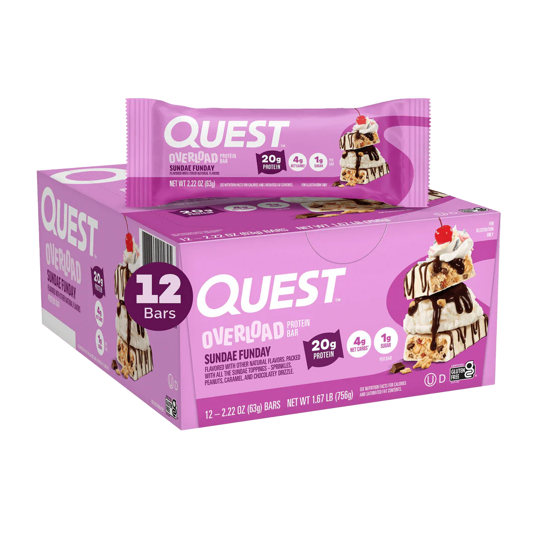 QUEST SUNDAE FUNDAY OVERLOAD BAR |63g