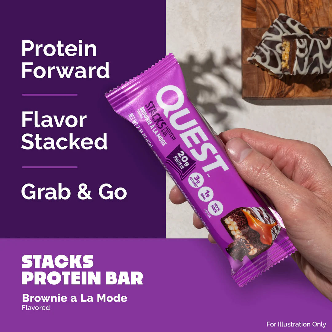 QUEST BROWNIE A LA MODE STACKS BAR | 67g