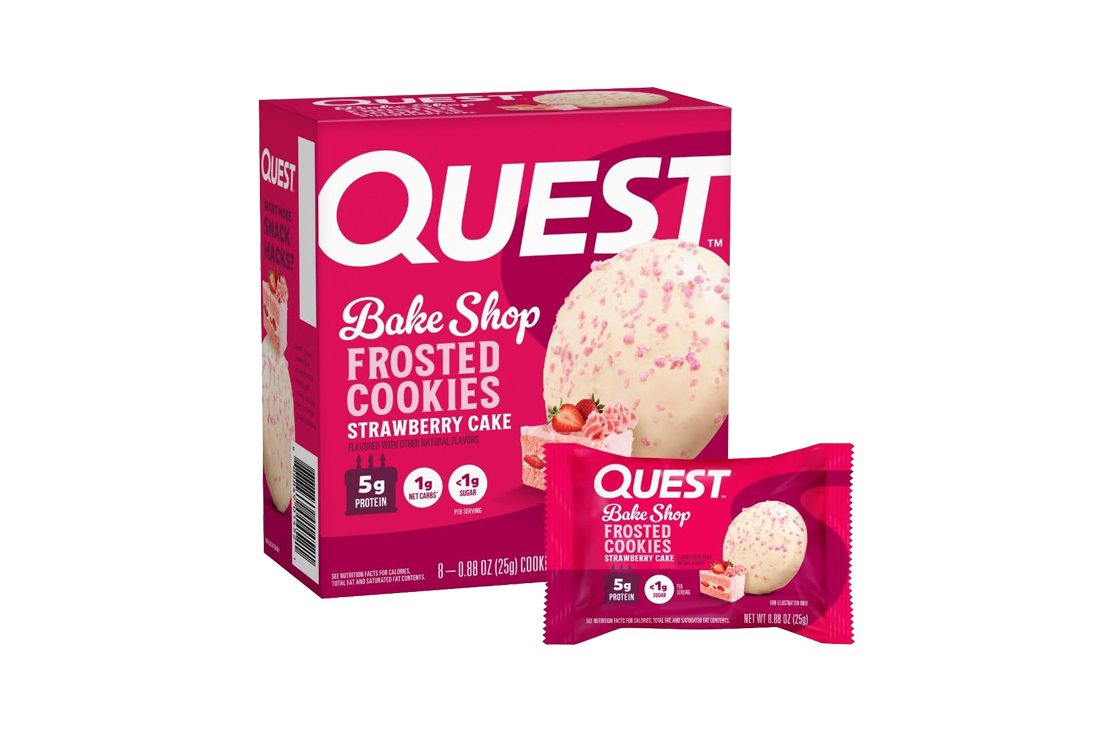 QUEST Frosted Protein Cookies - Strawberry Cake | 25g