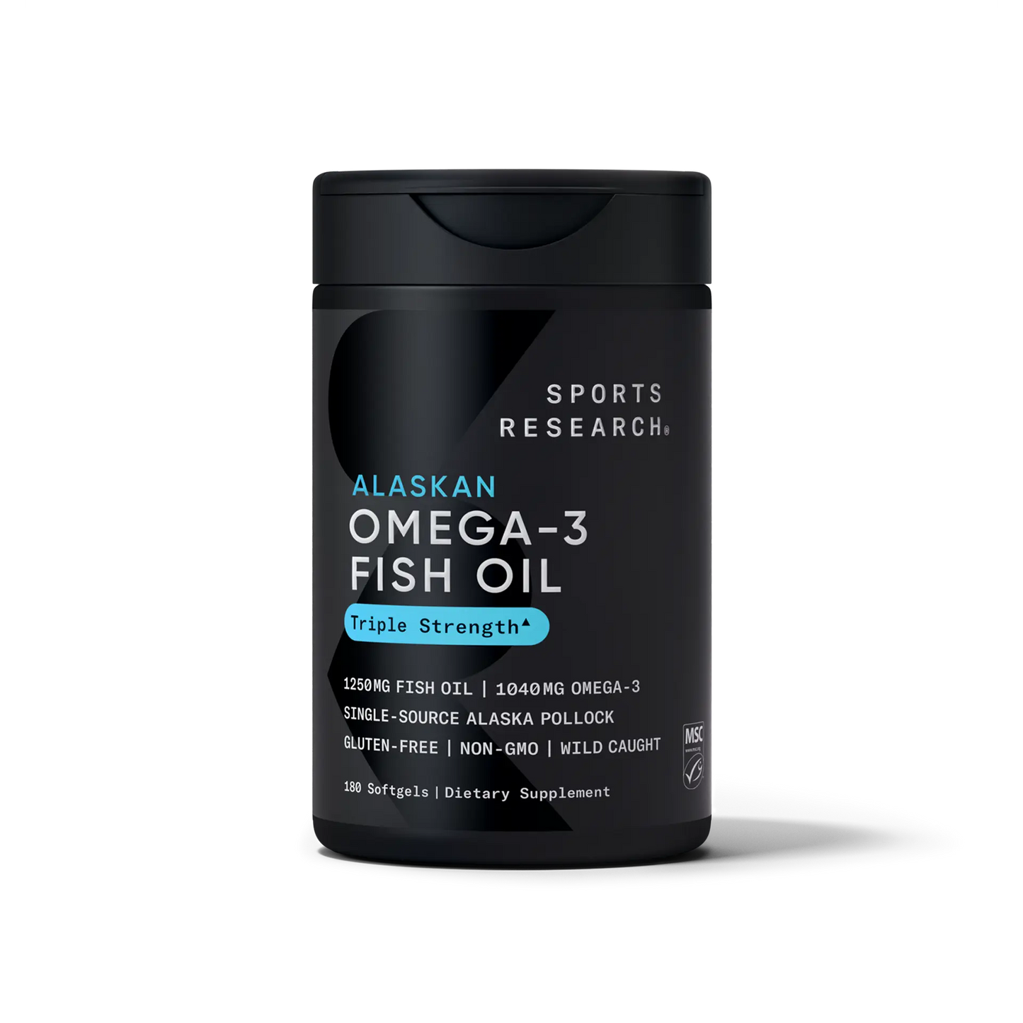 Sports Research Omega-3 Fish Oil-Triple Strength (90 Softgels)