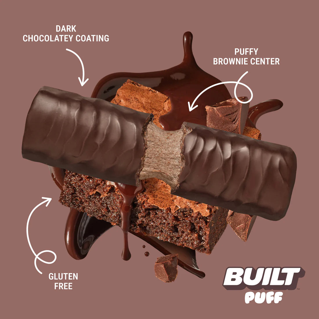 BUILT Brownie Batter Puff  | 40g