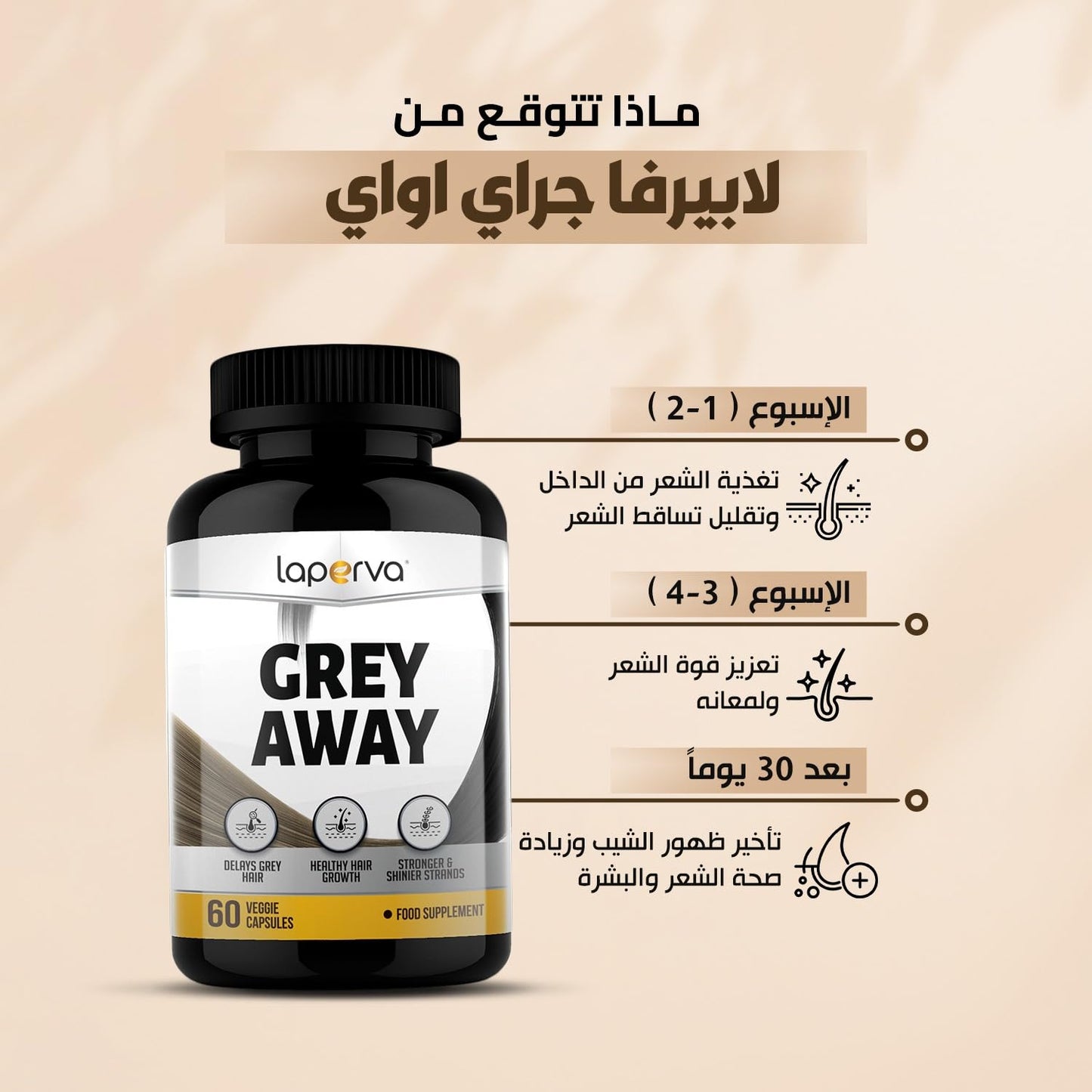 Laperva Grey Away | 60 Veggie Capsules