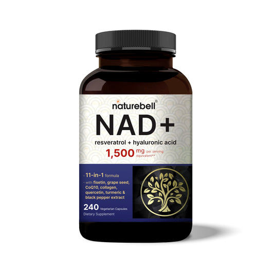 NatureBell NAD+ 1,500mg Per Serving, 240 Veggie Capsules