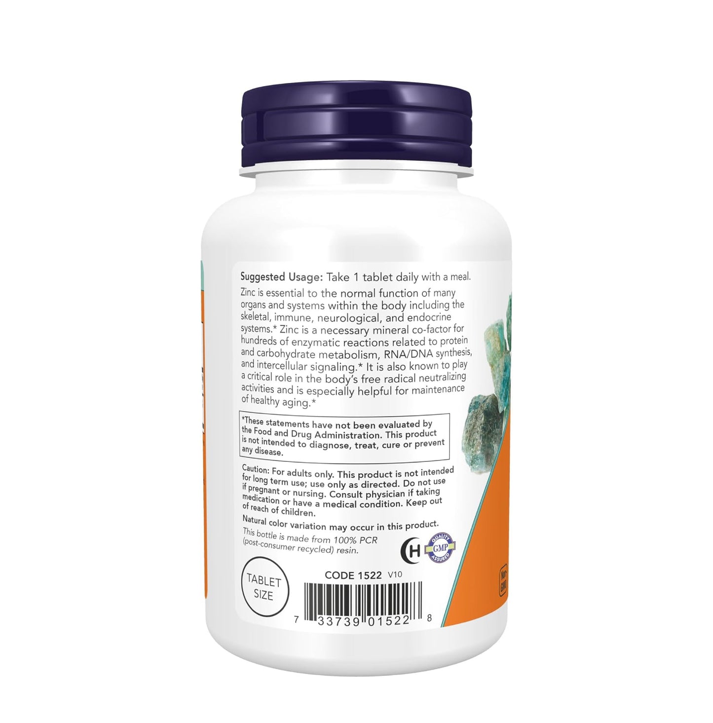 Now Foods Zinc 50mg (250 Capsules)